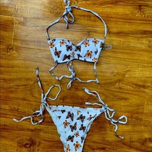 Xs butterfly tie up bikini from SHEIN